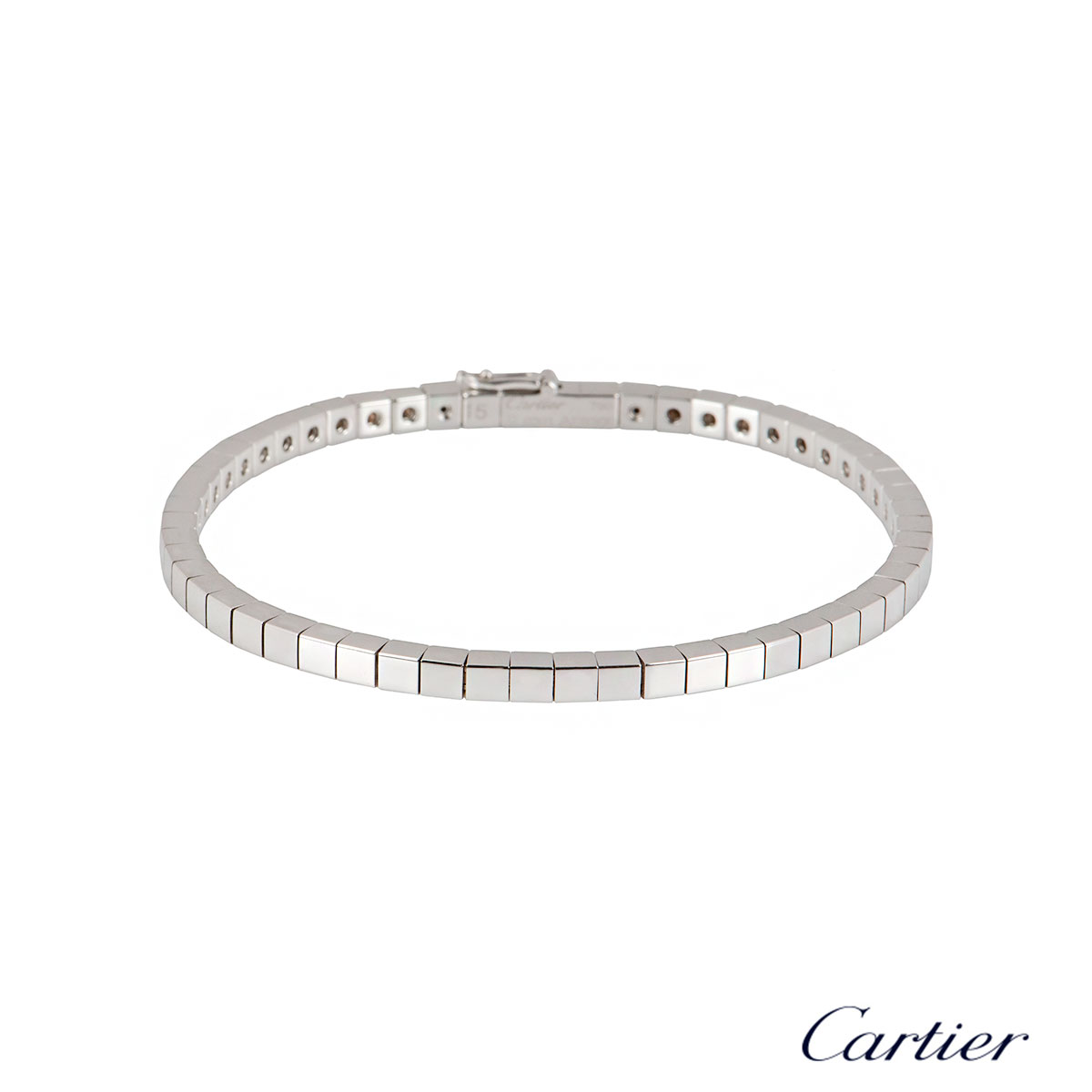 Cartier White Gold Lanieres Bracelet 